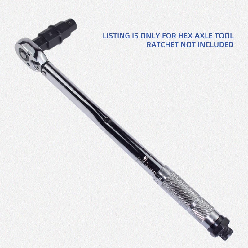 Alltooetools Motorcycle Front Rear Wheel Axle Hex Spindle Driver Socket Tool 17/19/22/24mm - Image 5